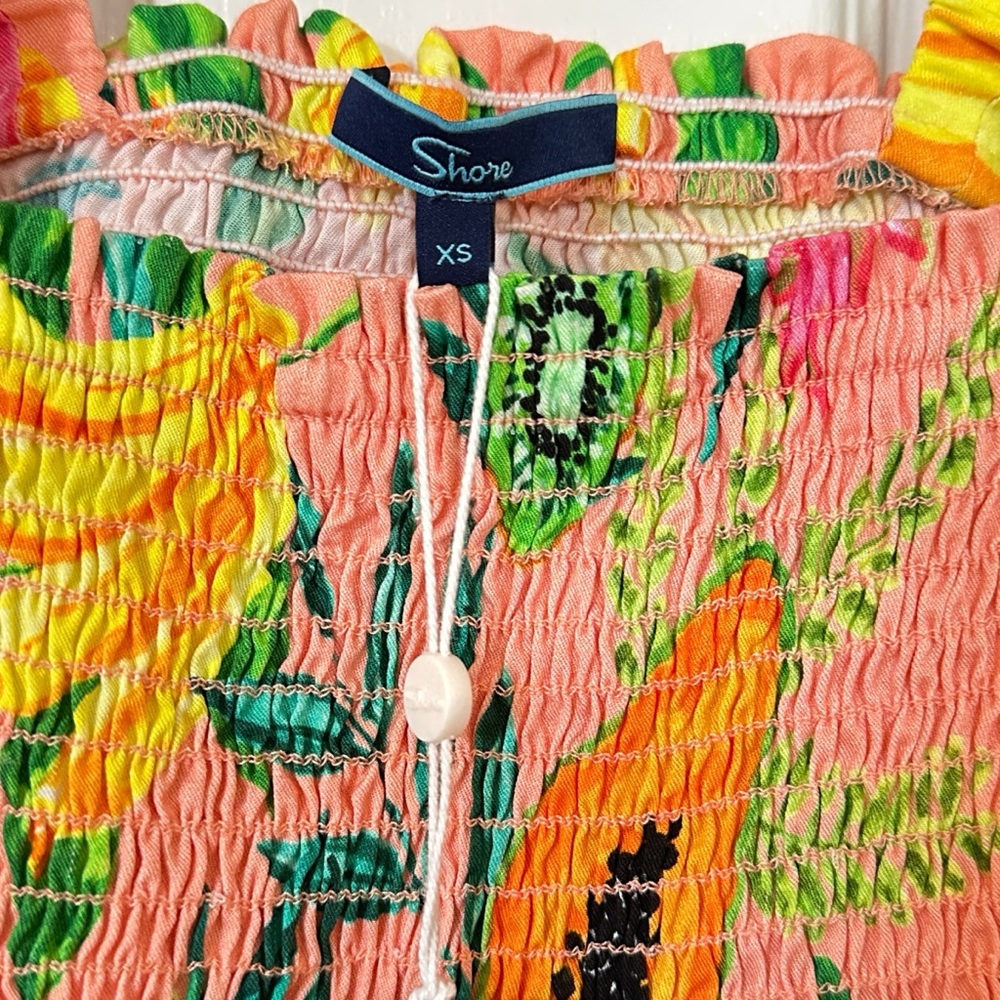 Women's Tropical Fruit Print Mini Dress BNWT - Picture 6 of 7